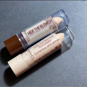 2x Rimmel London Hide The Blemish Concealer Stick #103 Soft Honey (0.15 oz)